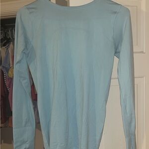 Lulu lemon light blue “For Sweats Sake” long sleeve